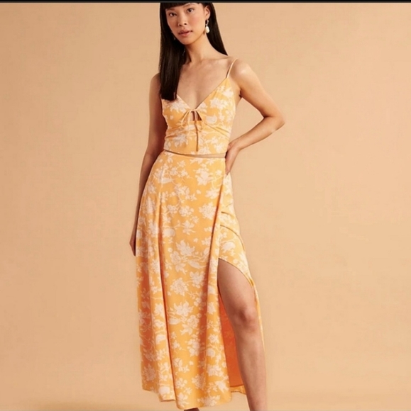 Abercrombie & Fitch Tops - NWOT Abercrombie & Fitch Spaghetti Straps Tie-front Crop Top